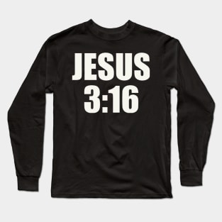 Jesus 3:16 Long Sleeve T-Shirt